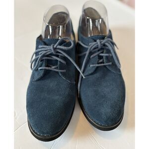 Eastland Bucksport Oxfords in Blue Suede Women's 8.5 Dark Academia Preppy